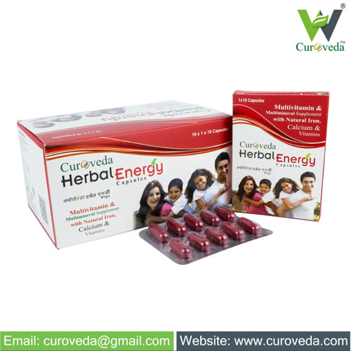 CUROVEDA HERBAL ENERGY CAPSULE Price Manufacturer Supplier and PCD