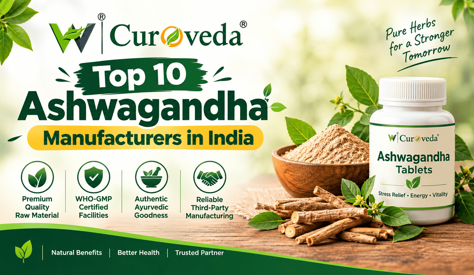 Top 10 Ashwagandha Manufacturers in India